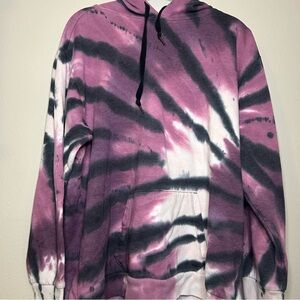 PINK Victoria's Secret Purple and Black Hoodie